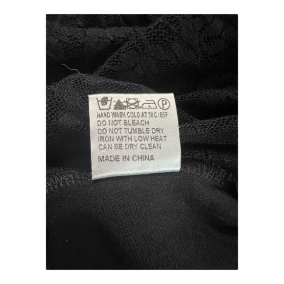 🆕 ✨ NWT Patty Boutik Black Lace High Neck Long Sleeve Blouse | Size XL - Picture 8 of 8